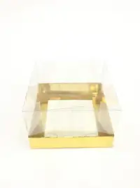 12x12x8 Altın Altı Kartonlu Asetat Kutu - Görsel 1