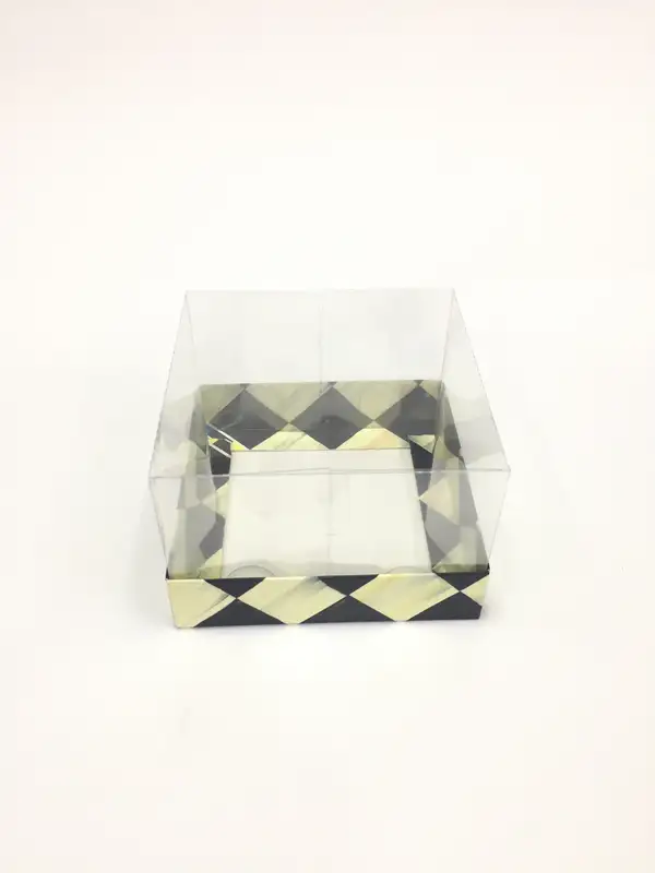 12x12x8 Dama Altı Kartonlu Asetat Kutu