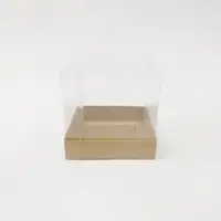 12x12x12 Kraft Altı Kartonlu Asetat Kutu - Görsel 1
