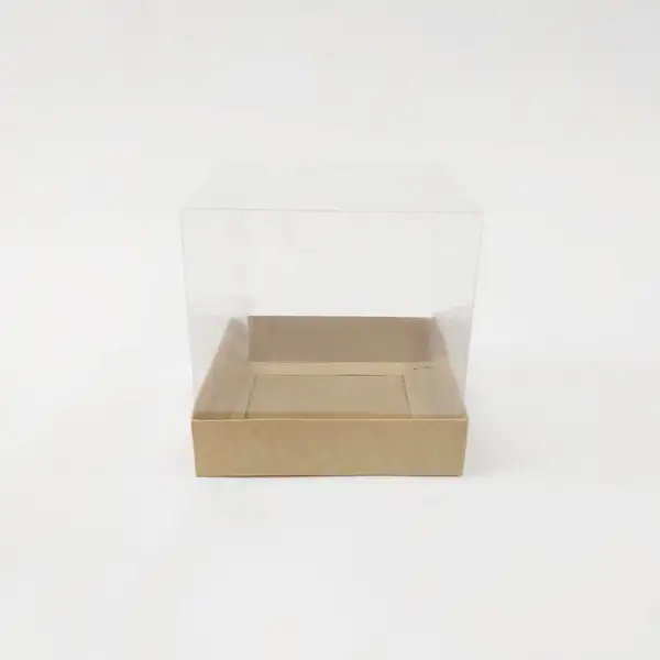 12x12x12 Kraft Altı Kartonlu Asetat Kutu