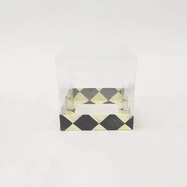 12x12x12 Dama Altı Kartonlu Asetat Kutu