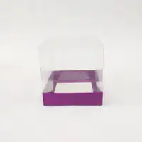 12x12x12 Mor Altı Kartonlu Asetat Kutu - Görsel 1