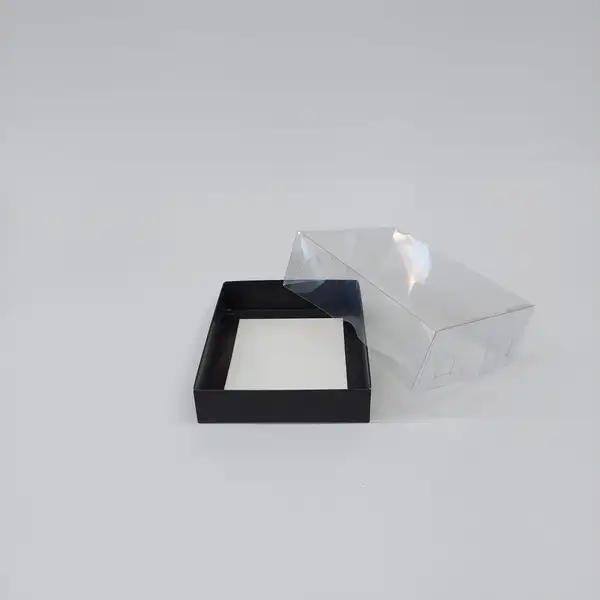 15x12x5 Siyah Altı Kartonlu Asetat Kutu
