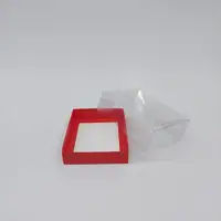 15x12x5 Kırmızı Altı Kartonlu Asetat Kutu - Görsel 2