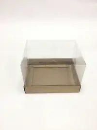 15x12x10 Kraft Altı Kartonlu Asetat Kutu - Görsel 1