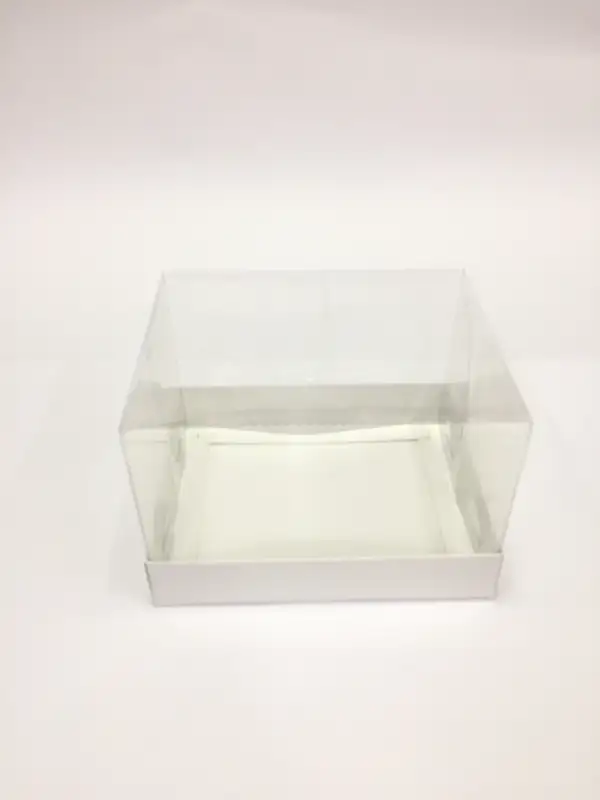 15x12x10 Beyaz Altı Kartonlu Asetat Kutu