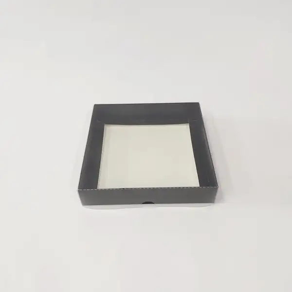 15x15x3 Siyah Altı Kartonlu Asetat Kutu
