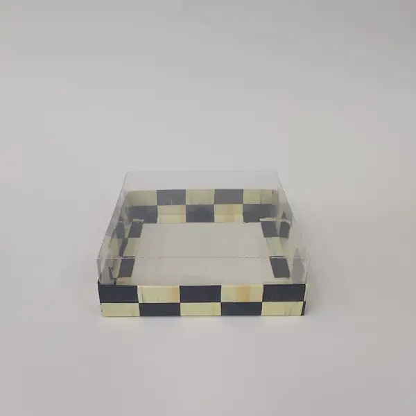 15x15x5 Dama Altı Kartonlu Asetat Kutu
