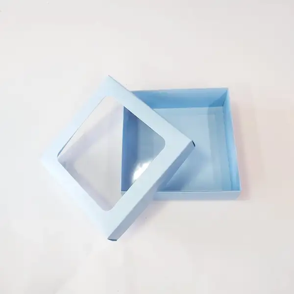 15x15x5 Pencereli Mavi Kutu