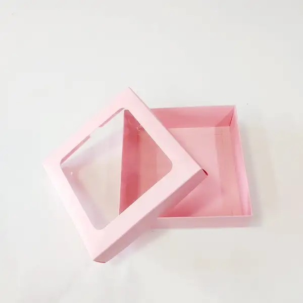 15x15x5 Pencereli Pembe Kutu