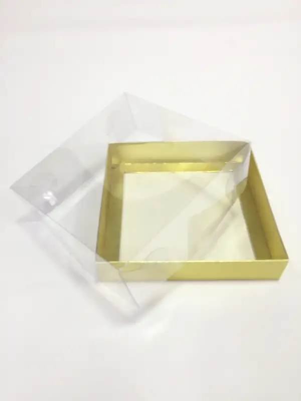 15x15x5 Altın Altı Kartonlu Asetat Kutu