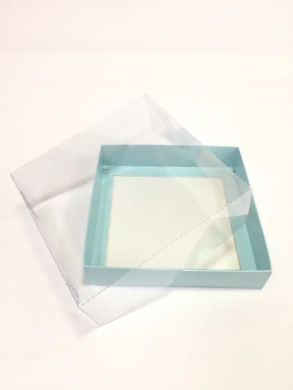 15x15x5 Mavi Altı Kartonlu Asetat Kutu