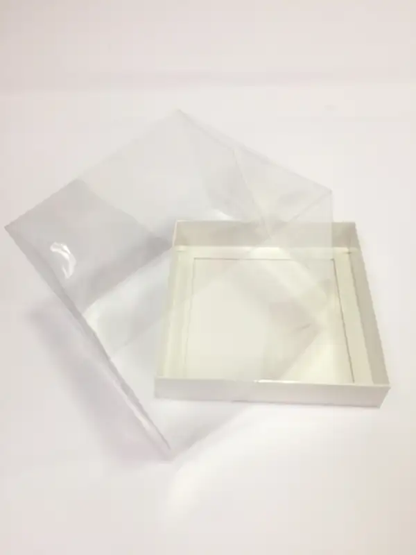 15x15x10 Beyaz Altı Kartonlu Asetat Kutu