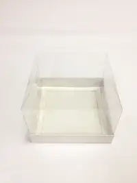 15x15x10 Beyaz Altı Kartonlu Asetat Kutu - Görsel 2