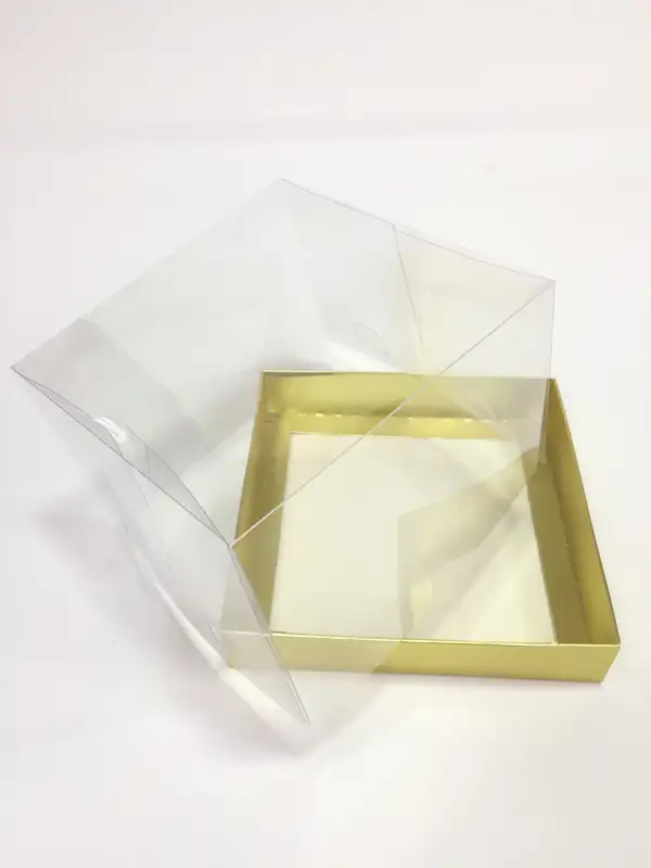15x15x10 Altın Altı Kartonlu Asetat Kutu