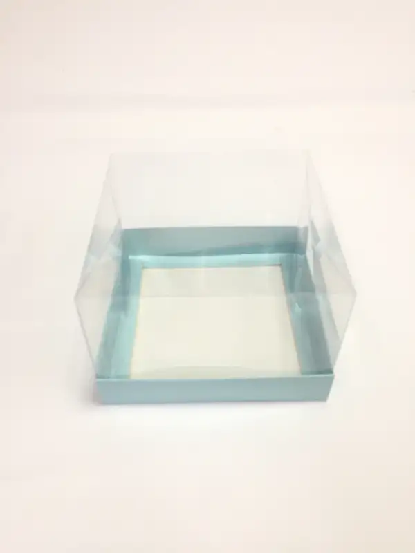 15x15x10 Mavi Altı Kartonlu Asetat Kutu