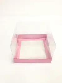 15x15x10 Pembe Altı Kartonlu Asetat Kutu - Görsel 1