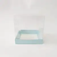 15x15x15 Mavi Altı Kartonlu Asetat Kutu - Görsel 1