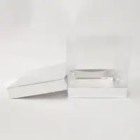 15x15x15 Gümüş Alt Üst Kartonlu Asetat Kutu - Görsel 1