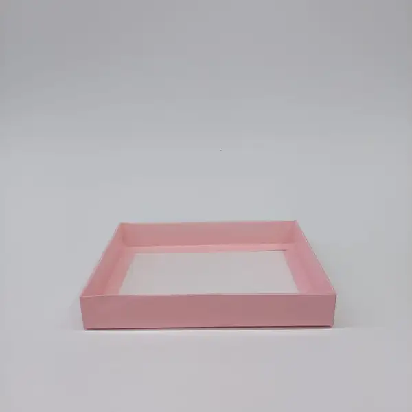 20x15x3 Pembe Altı Kartonlu Asetat Kutu