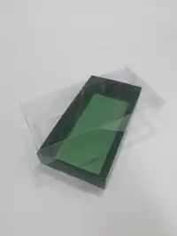 20x10x3 Yeşil Altı Kartonlu Asetat Kutu - Görsel 1