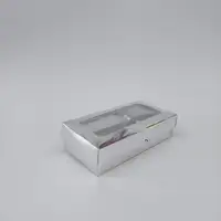 20x10x5 Pencereli Gümüş Kutu - Görsel 1