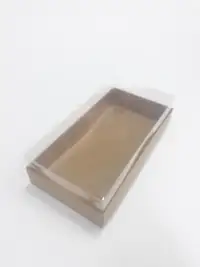 20x10x5 Kraft Altı Kartonlu Asetat Kutu - Görsel 1