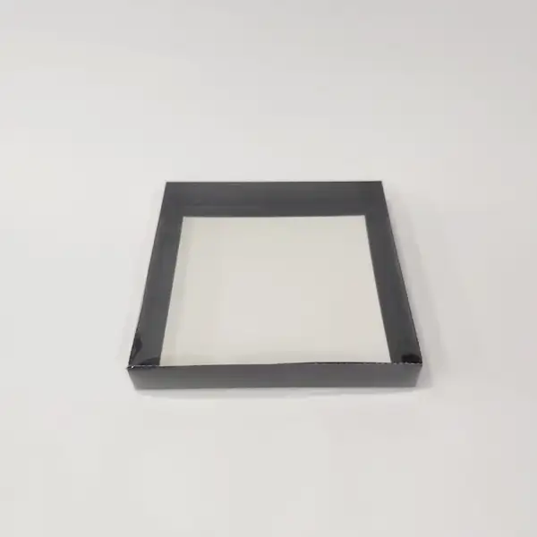 20x20x3 Siyah Altı Kartonlu Asetat Kutu