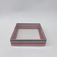20x20x5 Yılbaşı Desenli Kutu - Görsel 1