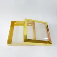 20x20x5 Pencereli Altın Kutu - Görsel 2