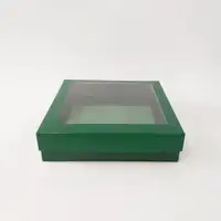 20x20x5 Pencereli Yeşil Kutu - Görsel 1