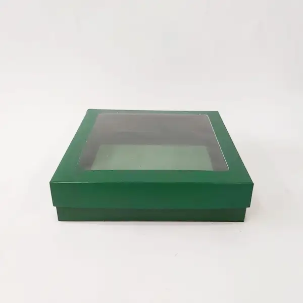 20x20x5 Pencereli Yeşil Kutu