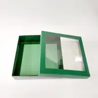 20x20x5 Pencereli Yeşil Kutu - Görsel 2