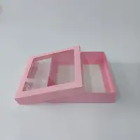 20x20x5 Pencereli Pembe Kutu - Görsel 2