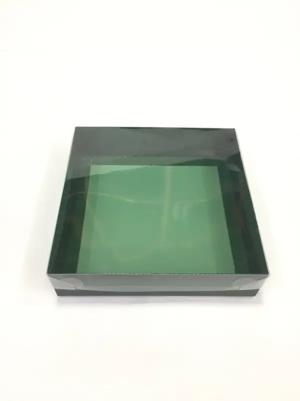 20x20x5 Yeşil Altı Kartonlu Asetat Kutu