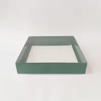 25x25x5 Yeşil Altı Kartonlu Asetat Kutu - Görsel 1