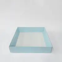 25x25x5 Mavi Altı Kartonlu Asetat Kutu - Görsel 1