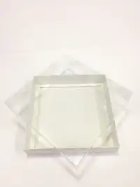 25x25x5 Beyaz Altı Kartonlu Asetat Kutu - Görsel 1