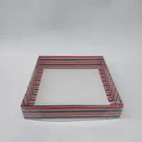 25x25x5 Yılbaşı Desenli Kutu - Görsel 1