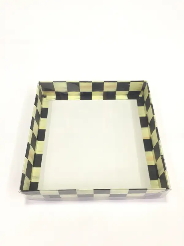 25x25x5 Dama Altı Kartonlu Asetat Kutu
