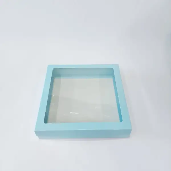 25x25x5 Pencereli Mavi Kutu