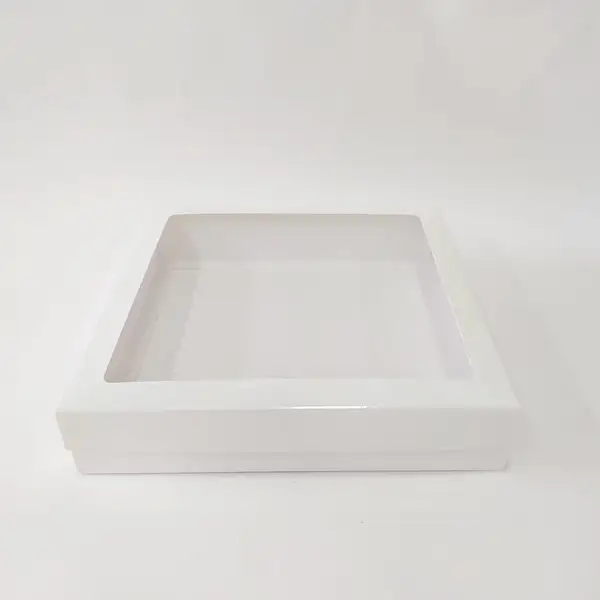 25x25x5 Pencereli Beyaz Kutu