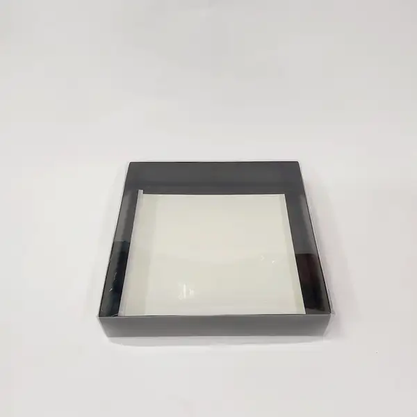 25x25x5 Siyah Altı Kartonlu Asetat Kutu