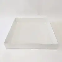 32x32x5 Beyaz Altı Kartonlu Asetat Kutu - Görsel 1
