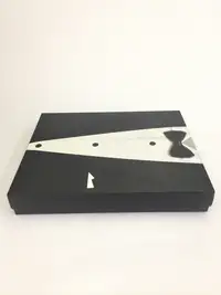 33x26x5 Siyah Damat Figürlü Komple Kutu - Görsel 3