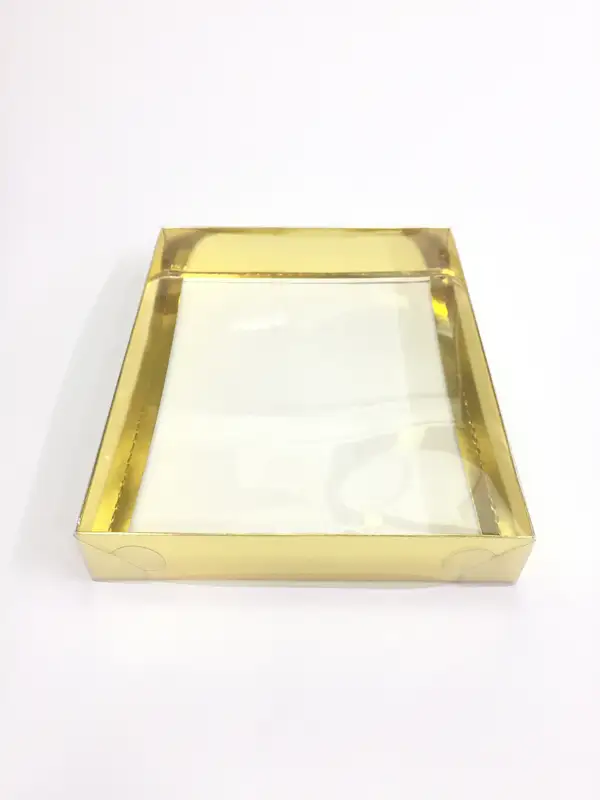 33x26x5 Altın Altı Kartonlu Asetat Kutu