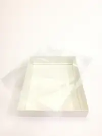 33x26x5 Beyaz Altı Kartonlu Asetat Kutu - Görsel 1