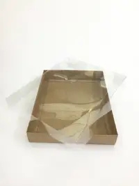 33x26x5 Kraft Altı Kartonlu Asetat Kutu - Görsel 1