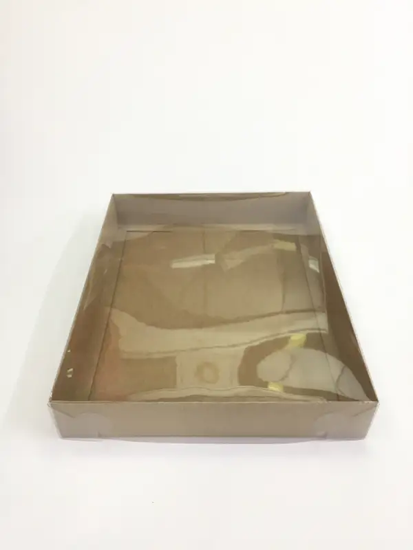 33x26x5 Kraft Altı Kartonlu Asetat Kutu