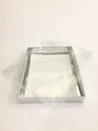 33x26x5 Gümüş Altı Kartonlu Asetat Kutu - Görsel 1